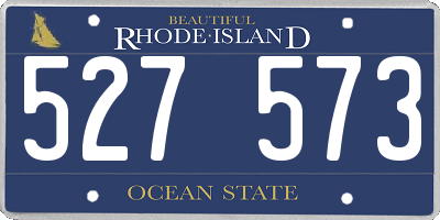 RI license plate 527573