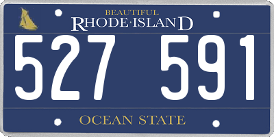 RI license plate 527591