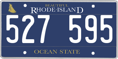 RI license plate 527595