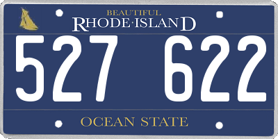 RI license plate 527622