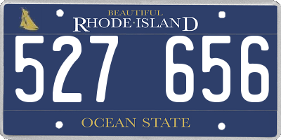 RI license plate 527656