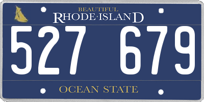 RI license plate 527679