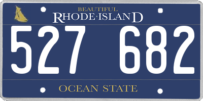 RI license plate 527682