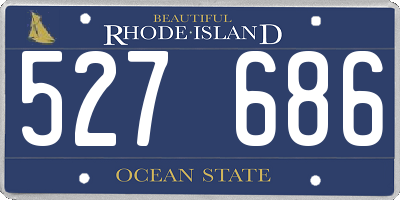 RI license plate 527686