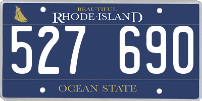 RI license plate 527690
