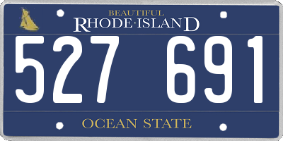 RI license plate 527691