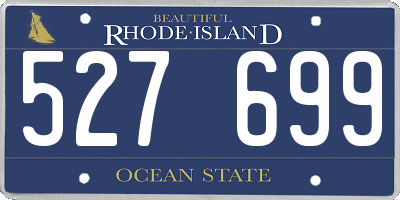 RI license plate 527699