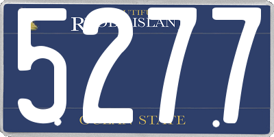 RI license plate 5277