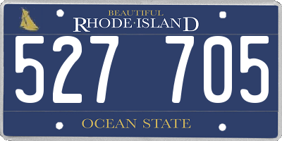 RI license plate 527705
