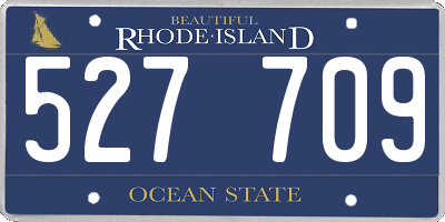 RI license plate 527709