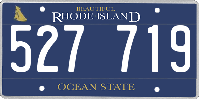 RI license plate 527719