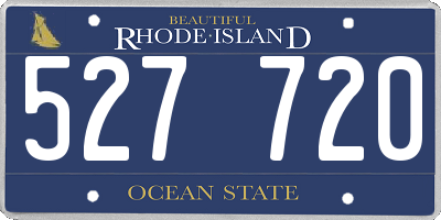 RI license plate 527720