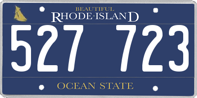 RI license plate 527723
