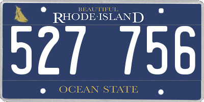 RI license plate 527756