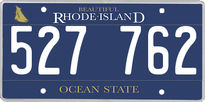 RI license plate 527762