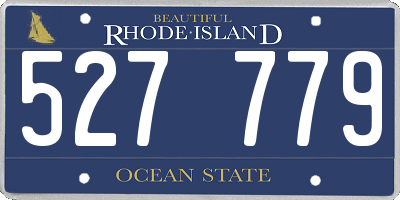 RI license plate 527779