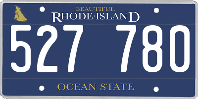 RI license plate 527780