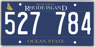 RI license plate 527784