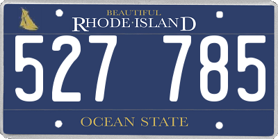 RI license plate 527785