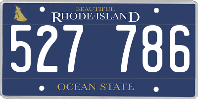 RI license plate 527786