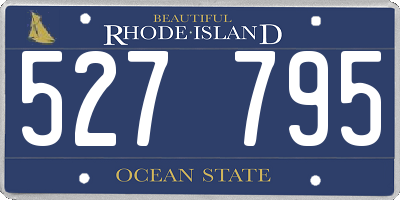 RI license plate 527795