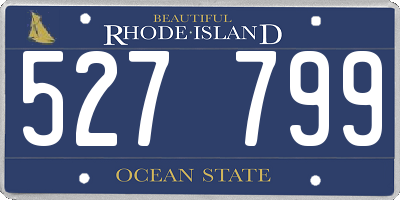 RI license plate 527799