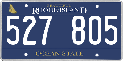 RI license plate 527805
