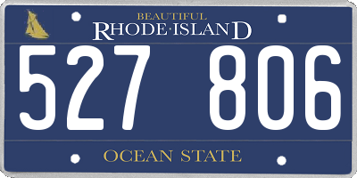 RI license plate 527806