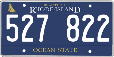 RI license plate 527822