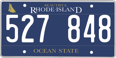RI license plate 527848