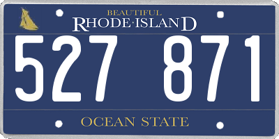 RI license plate 527871