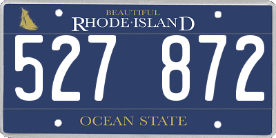 RI license plate 527872