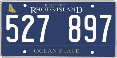 RI license plate 527897