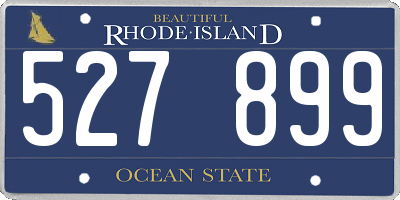 RI license plate 527899