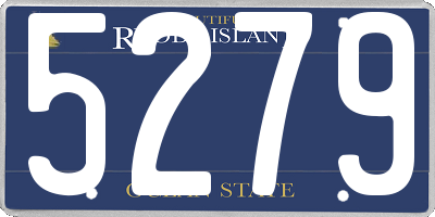 RI license plate 5279