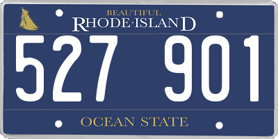 RI license plate 527901