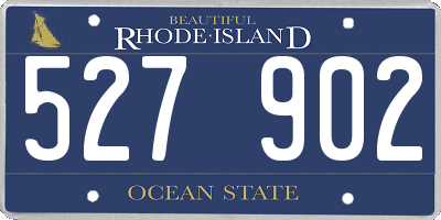 RI license plate 527902
