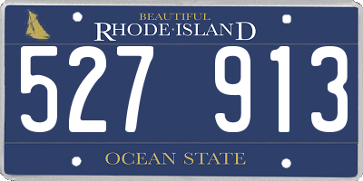 RI license plate 527913