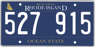 RI license plate 527915