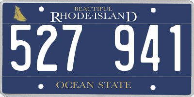RI license plate 527941