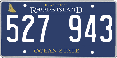 RI license plate 527943