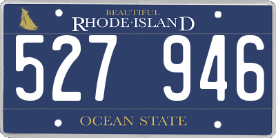 RI license plate 527946