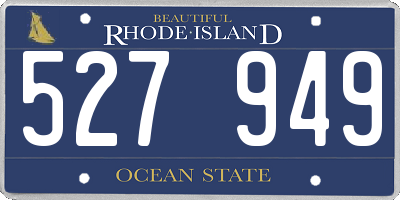 RI license plate 527949