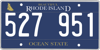 RI license plate 527951