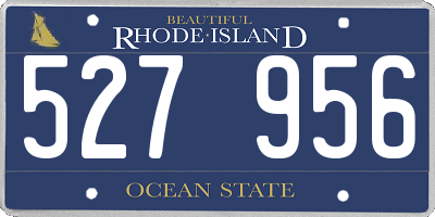 RI license plate 527956