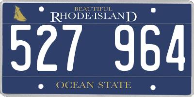 RI license plate 527964