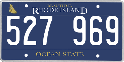 RI license plate 527969