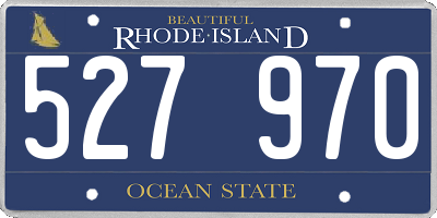 RI license plate 527970
