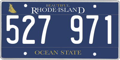 RI license plate 527971