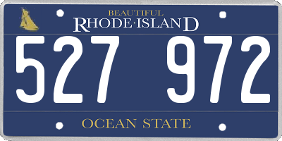 RI license plate 527972